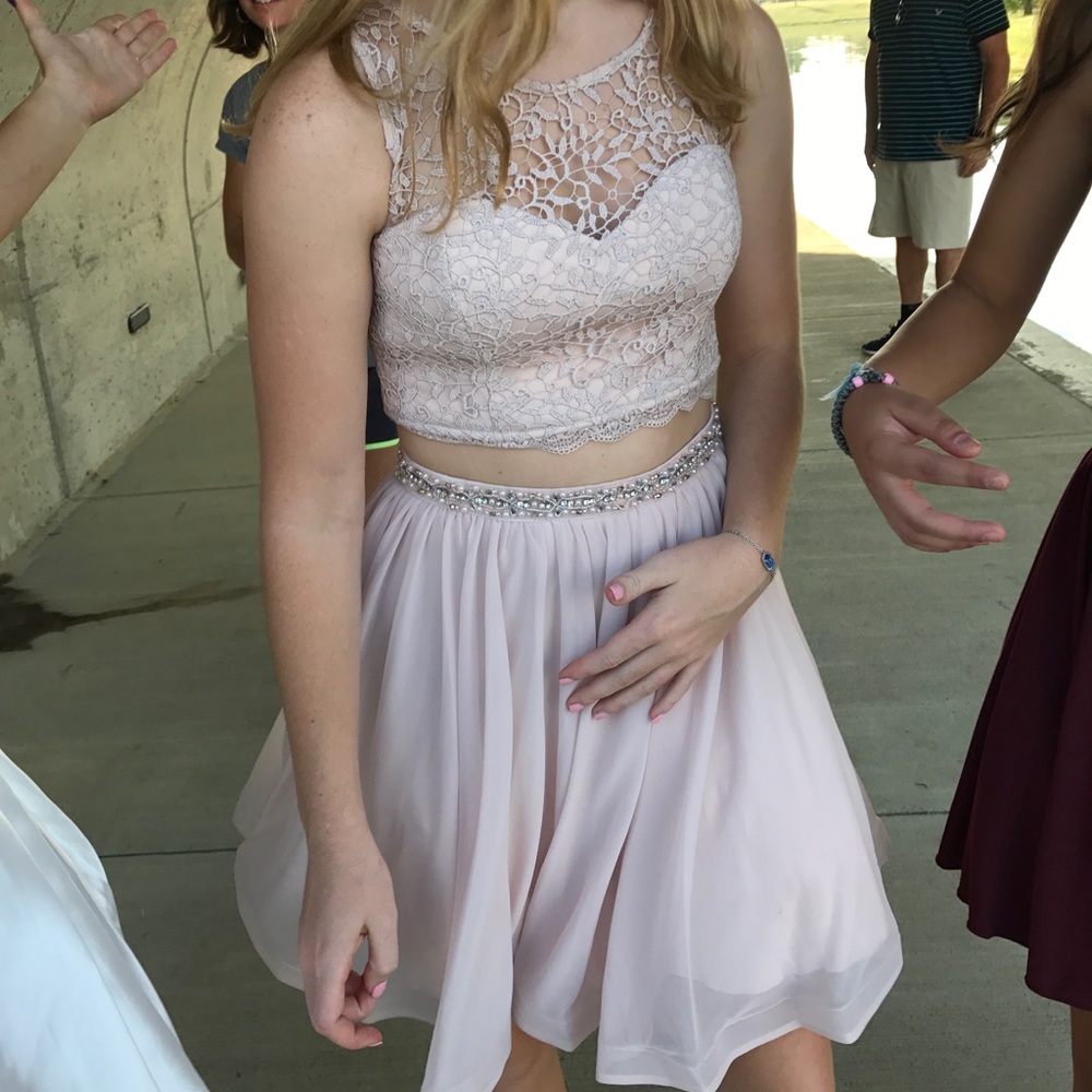 Two piece homecoming dress